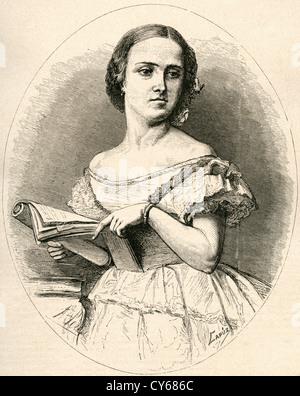 Adelina Patti, 1843 - 1919. Le chanteur d'opéra espagnol. Banque D'Images