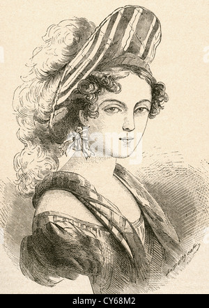 Henriette Sontag, plus tard Comtesse Rossi, 1806 - 1854. Soprano allemande. Banque D'Images