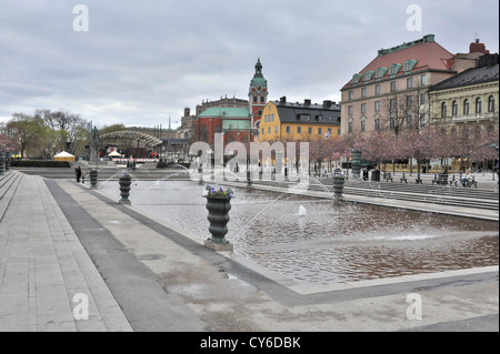 Kungstradgarden (Kings Garden) Square dans le centre de Stockholm Banque D'Images