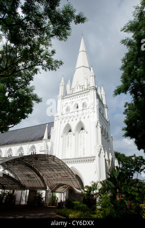 St Andrew's Cathedral à Singapour Banque D'Images