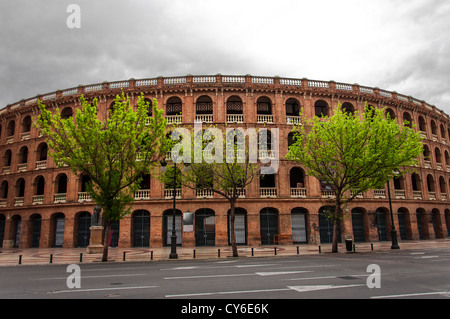 Valencia, Espagne : Arène arena Plaza de Toros, monument de Valence Banque D'Images