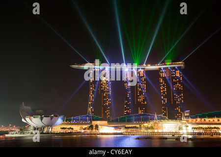 Hôtel Marina Bay Sands à Singapour Banque D'Images