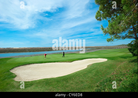 Golf, Praia da Quinta do Lago, Algarve, Portugal Banque D'Images