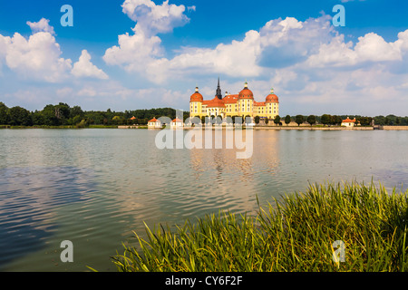 Schloss Moritzburg près de Dresde, Allemagne. Banque D'Images