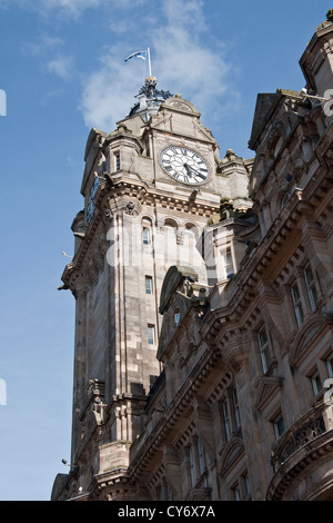 Tour de l'horloge de l'Hôtel Balmoral, Princes Street, Édimbourg Banque D'Images