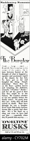 1930 Original vintage publicité imprimée à partir de l'anglais revue d'Ovaltine publicité biscottes Banque D'Images