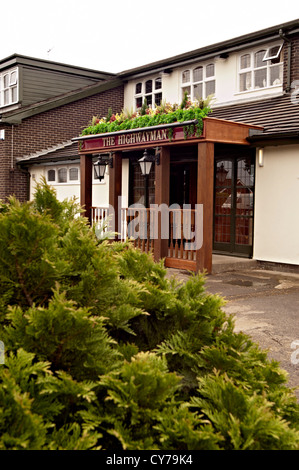 L'highwayman pub bar Banque D'Images