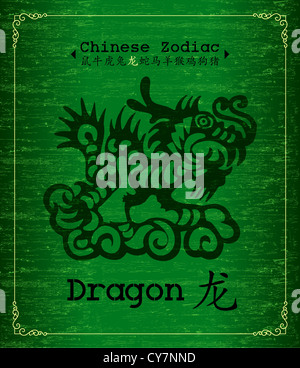 Zodiaque chinois - Dragon Banque D'Images