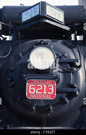 Vintage locomotive à vapeur canadien sur l'affichage à Toronto, Canada Banque D'Images