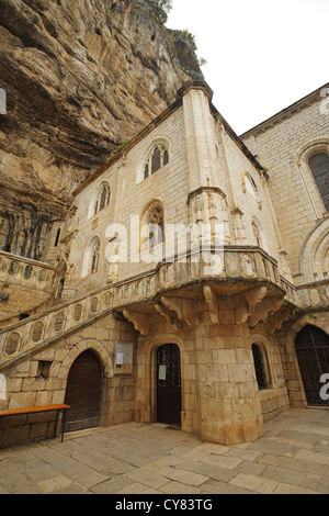 Rocamadour, une commune française, située dans le département du Lot, France Banque D'Images