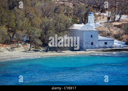 La chapelle Timios Stavros dans l'ile de Tinos, Grèce Banque D'Images