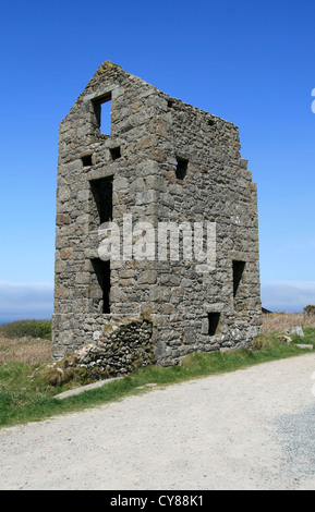 Tin mine engine house (NT) Carn Galver Cornwall England UK Banque D'Images