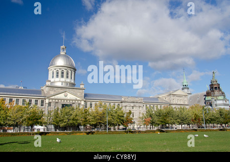 Canada, Québec, Montréal. 'Historique' du Vieux Port de Montréal. Marché Bonsecours néo-Renaissance (aka Marche Bonsecours). Banque D'Images