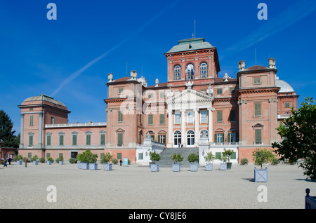 Façade du château de Racconigi, Savoie l'Italie. Banque D'Images