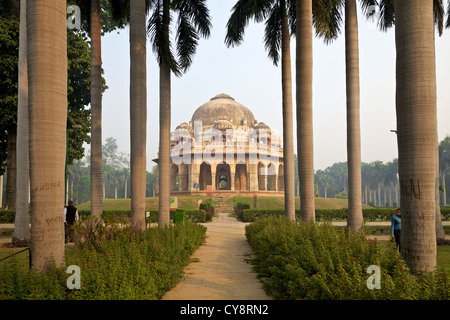 La tombe de Sayyid Muhammad Shah au Lodhi Garden à Delhi, Inde Banque D'Images