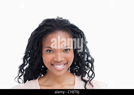 Head shot of a smiling young woman Banque D'Images