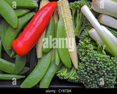 Légumes sautés Banque D'Images