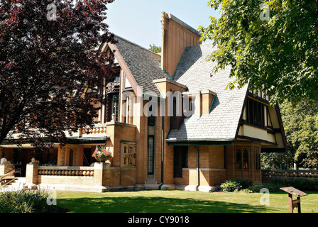 Oak Park Illinois USA La Maison Moore-Dugal ; Frank Lloyd Wright, architecte Banque D'Images