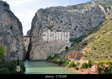 Gorges de l'Gaitanes près de El Chorro Banque D'Images