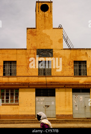 Ancienne usine italienne à Dekemhare, Erythrée Banque D'Images