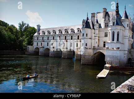 FRANCE Château de Chenonceau est un manoir près du petit village de Chenonceaux, vallée de la Loire. Banque D'Images