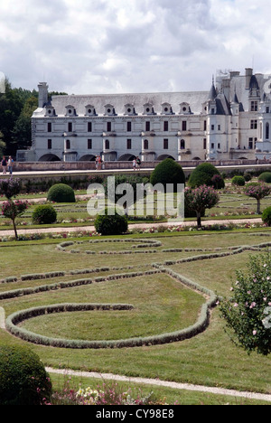 FRANCE Château de Chenonceau est un manoir près du petit village de Chenonceaux, vallée de la Loire. Banque D'Images