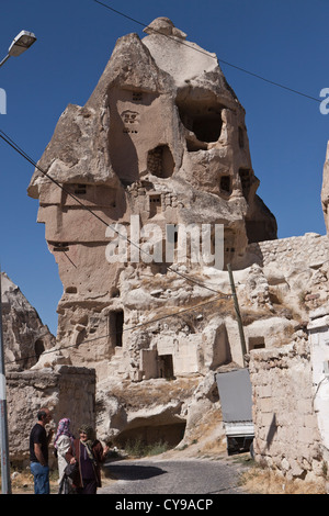 Vieille maison dans le village de Göreme, Cappadoce, Turquie. Banque D'Images