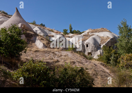 Vallée des Pigeons,la Cappadoce, en Turquie. Banque D'Images