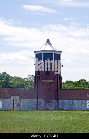 Tour de garde à l'ancien ministère des Services correctionnels de Washington DC Charlotte Max. Prison de sécurité situé dans la ville de Cleburne VA Banque D'Images