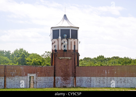 Tour de garde à l'ancien ministère des Services correctionnels de Washington DC la prison à sécurité maximale situé dans la ville de Cleburne VA Banque D'Images