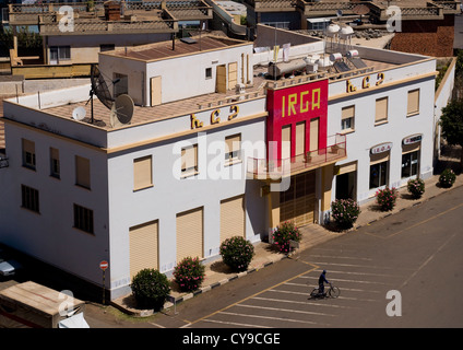 Irga Immeuble Garage, Asmara, Erythrée Banque D'Images