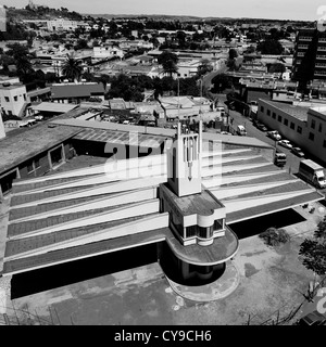 Garage Fiat Tagliero à Asmara, Erythrée Banque D'Images