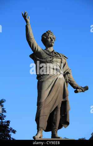 Hongrie, Budapest, poète Petőfi Sándor, statue Banque D'Images