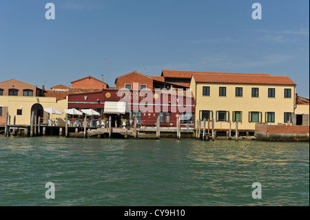 Usine de verre, Murano, Venise, Italie. Banque D'Images