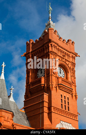 Pierhead Building, old custom house maintenant des autorités portuaires de Cardiff Bay Cardiff Wales UK. Banque D'Images