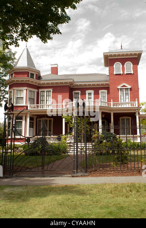 Stephen King's accueil impressionnant à Bangor, Maine vient avec une clôture. Banque D'Images