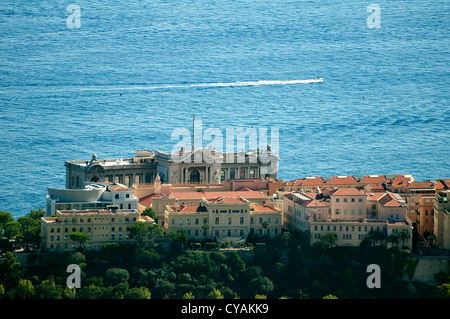 Musée Océanographique de Monaco et des navires de croisière Banque D'Images