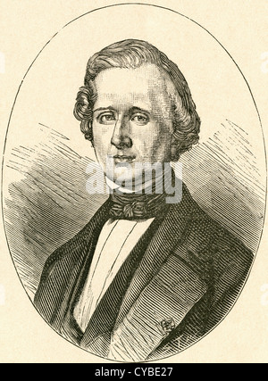 Urbain Jean Joseph Le Verrier, 1811 -1877. Mathématicien français. Banque D'Images