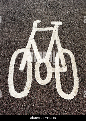 Cycle path logo, UK Banque D'Images