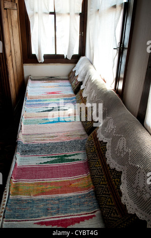 Intérieur de maison natale de Noble Nobel Ivo Andric, Travnik, Bosnie et Herzégovine Banque D'Images