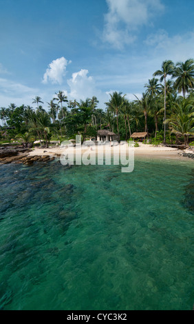 Paradis tropical, plage vide sur l'île de Koh Kood, Thaïlande Banque D'Images