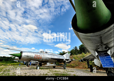 MIG fighters collection au château de Savigny les Beaune, bourgogne, france. Banque D'Images