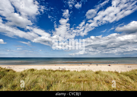 Utah Beach, la région Normandie, en France. Banque D'Images