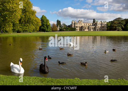 Audley End House et jardins en Essex, Angleterre. Banque D'Images