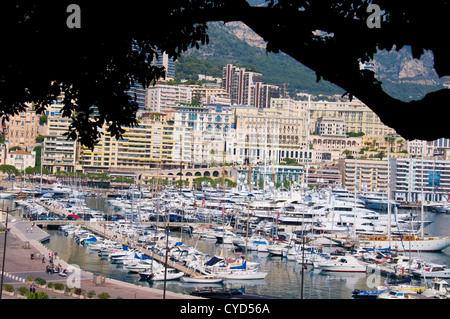 Port de Fontvielle Monte Carlo, Monaco. Banque D'Images