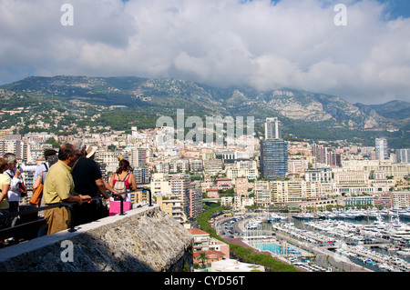 Port de Fontvielle Monte Carlo, Monaco. Banque D'Images