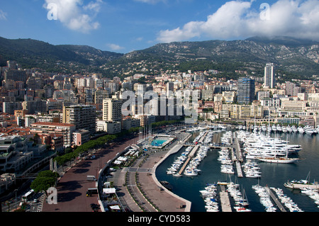 Port de Fontvielle Monte Carlo, Monaco. Banque D'Images