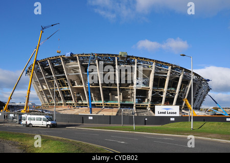 Les travaux de construction se poursuit sur la Scottish Hydro arena à Finnieston, Glasgow, Ecosse 2012 Banque D'Images