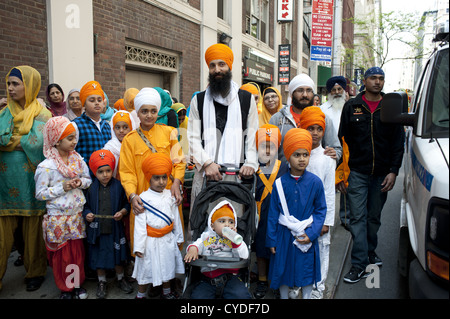 Le 25e Défilé Sikh sur Madison Avenue à New York, 2012. Banque D'Images