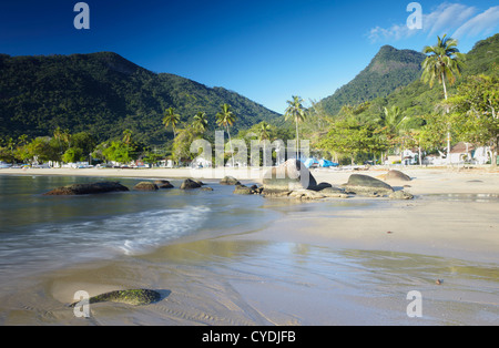 Vila do Abraao, Ilha Grande, l'État de Rio de Janeiro, Brésil Banque D'Images